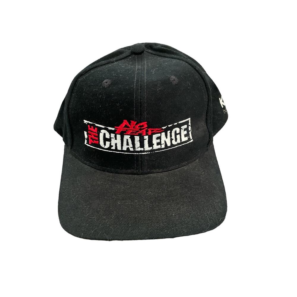 Vintage No Fear The Challenge Black California Speedway Embroidered SnapBack Hat